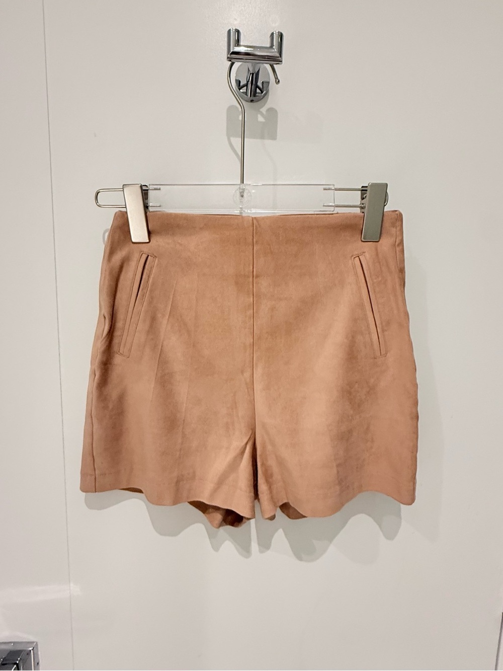 Fashion Nova Faux Suede High-Waisted Shorts – Size Medium